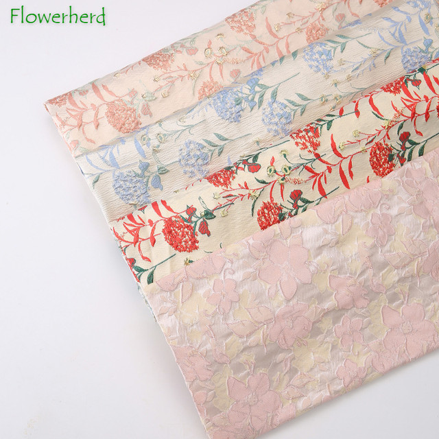 Jacquard Fabric Craft Paper DIY Flower Bouquet Wrapping Paper Floral Fabric  Roll Flower Wrapping Handmade Florist Wrapping Paper - AliExpress
